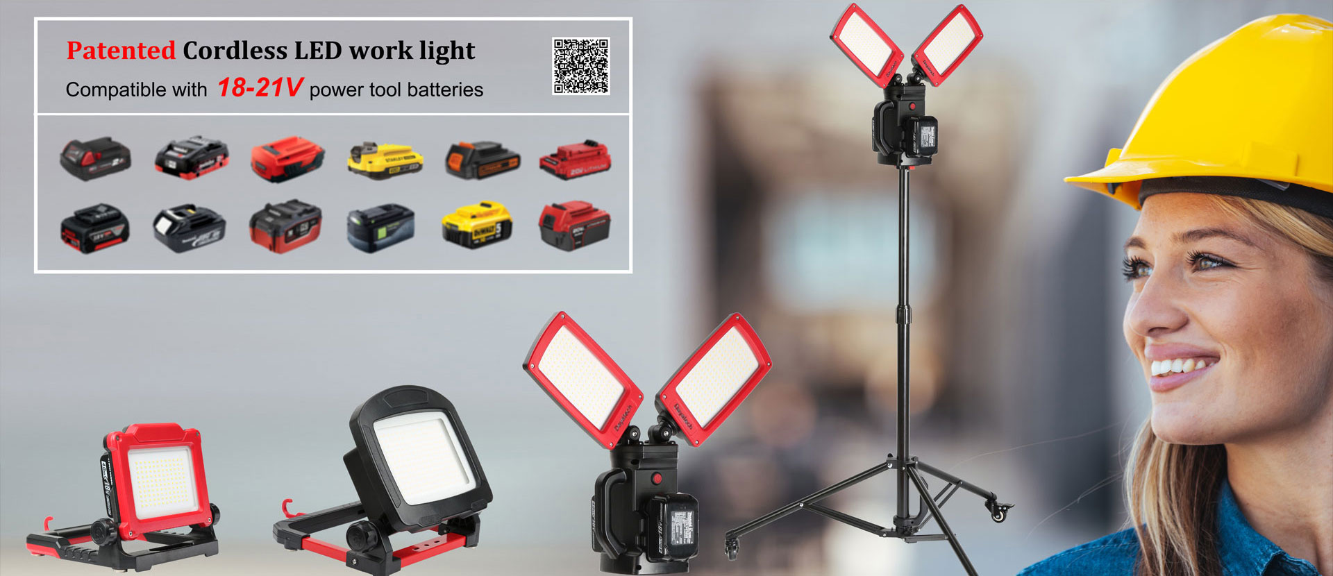 Προμηθευτής 18-21V Cordless LED Work Light